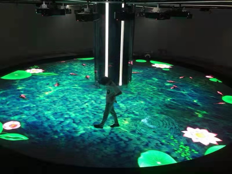 貴州魅力花都LED互動(dòng)地磚屏   28㎡